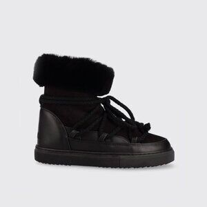 Inuikii Black Leather and Suede Boots, size 39 (fits like a 8/8.5).